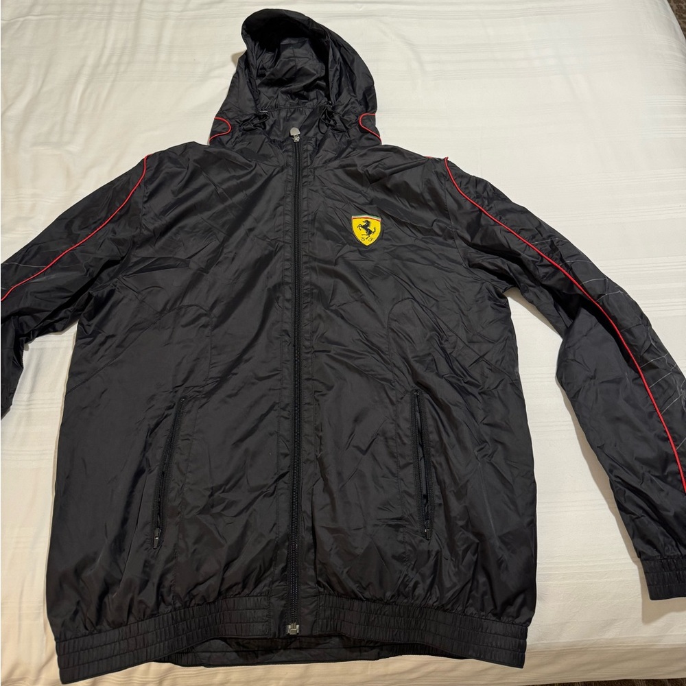 Puma Ferrari black Racing Bomber jacket